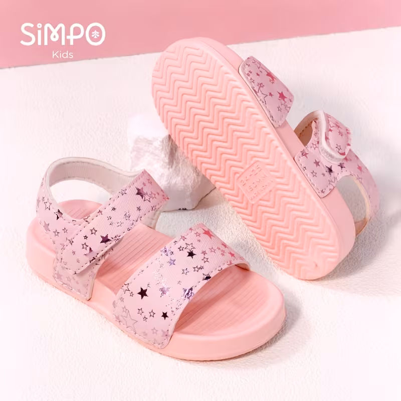 Sandalias para niña con diseño de estrellas