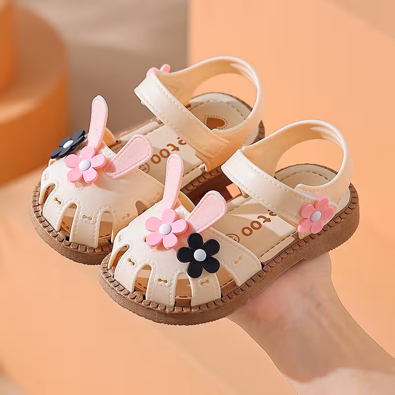 Sandalias para niña flores